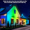 INZIDOL PERMANENT OUTDOOR LIGHTS 200FT RGB EAVE LIGHT WATERPROOF LIGHTING
