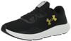 UNDER ARMOUR MEN'S CHARGED PURSUIT 3 RUNNING SHOE SIZE MEN 8.5 BLACK/GOLD