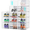 JONYJ 12 PACK SHOE ORGANIZER - WHITE