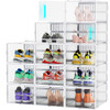 JONYJ 12 PACK SHOE ORGANIZER - WHITE