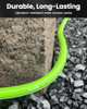 RAINPOINT GARDEN HOSE 25FT - FLEXIBLE WATER HOSE WITH SWIVEL HANDLE - GREEN