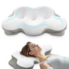 KKN CERVICAL NECK PILLOW PILLOWS FOR NECK AND SHOULDER PAIN LIGHTWHITE - WHITE
