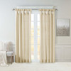 Madison Park Emilia Faux Silk Single Curtain with Privacy Lining, DIY Twist Tab