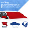 FrostGuard Deluxe | Full-Coverage Car Windshield Cover, 41 x 59 Inches - Crimson