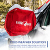 FrostGuard Deluxe | Full-Coverage Car Windshield Cover, 41 x 59 Inches - Crimson