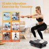 TISSCARE Mini Vibration Plate Exercise Machine - Shake Plate - MINI BLACK