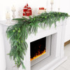 TISEMENT NORFOLK PINE CYPRESS GARLANDS WITH GREEN BERRY 6FT HM5614 - GREEN New