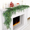 TISEMENT NORFOLK PINE CYPRESS GARLANDS WITH GREEN BERRY 6FT HM5614 - GREEN New