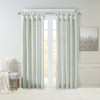 MADISON PARK EMILIA FAUX SILK SINGLE CURTAIN PRIVACY LINING WIN40-121 - AQUA