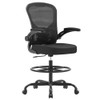 SYNORLA ERGONOMIC DRAWING CHAIR HIGH OFFICE CHAIR WITH LUMBAR SUPPORT - BLACK