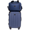 Travelers Club Midtown Hardside 4-Piece Luggage Travel Set - Navy Blue New