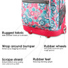 J World Sundance Laptop Rolling Backpack with Wheels 20" RBS-19 - Blue Raspberry