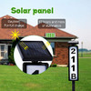 FORUP Solar Lighted House Address Numbers Sign Solar Powered House Numbers Light