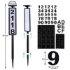 FORUP Solar Lighted House Address Numbers Sign Solar Powered House Numbers Light