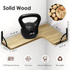 GENERIC WOOD FLOATING CORNER SHELVES 2 PIECES - WOOD
