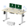 SIHOO WHOLE-PIECE STANDING DESK 55X28 ELECTRIC, CABLE MNGMNT D03-M103 - WHITE