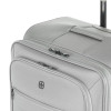 SWISS GEAR CHECKLITE SOFTSIDE CHECKED SUITCASE TEAR-RESISTANT 8 WHEELS - GRAY New