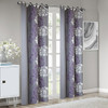 MADISON PARK ANAYA CURTAIN GROMMET THERMAL INSULATED, 50"X84" - PURPLE/GRAY