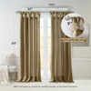 MADISON PARK EMILIA FAUX SILK SINGLE CURTAIN PRIVACY LINING WIN40-118 - BRONZE