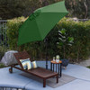 ASTELLA 9-FT ALUMINUM GREEN PUSH-BUTTON TILT MARKET PATIO UMBRELLA - GREEN