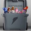 GATORADE 50QT ICE ROLLING COOLER - GRAY: HDPE BODY, 75 CAN CAPACITY - GRAY