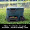 NINJA FROSTVAULT™ 45 QT WHEELED COOLER WITH DRY ZONE - LAKESHORE BLUE
