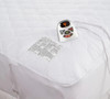 HOME REFLECTIONS HEATED MATTRESS PAD 10 HOURS AUTO WASHABLE (FULL) - WHITE New