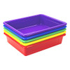 Storex Letter Size Flat Storage Tray Organizer Bin 62514A05C -  Assorted Colors