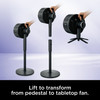SHARK INDOOR & OUTDOOR OSCILLATING FAN PEDESTAL & TABLETOP, CORDED - BLACK