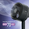 SHARK INDOOR & OUTDOOR OSCILLATING FAN PEDESTAL & TABLETOP, CORDED - BLACK