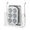 IDESIGN CLASSICO METAL OVER THE CABINET ORGANIZER BASKET - SILVER
