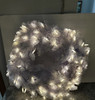 BETHLEHEM LIGHTS 26" FACET LIGHT COLOR FLIP OVERLIT WREATH MUTICOLOR - WHITE