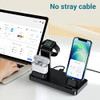 GENERIC 3 IN 1 CHARGING STATION FOR APPLE DEVICES MJ-A8BL-HL - BLACK