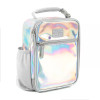 FULTON BAG CO UPRIGHT LUNCH BAG - WHITE HOLOGRAPHIC New