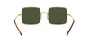 RAY-BAN WOMENS SQUARE EVOLVE PHOTOCHROMIC SQUARE SUNGLASSES - GOLD/G-15 GREEN