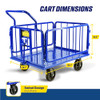 Goodyear Cargo Trailer Heavy-Duty Utility Cart 1200 lbs Capacity GUO105 - Black New