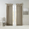 MADISON PARK EMILIA TWIST TAB LINED WINDOW CURTAIN, 50X108" - GRAY