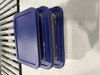 DURA CULINA 3 PIECE SET GLASS FOOD STORAGE WITH LID, BOROSILICATE GLASS - BLUE