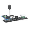 RTOPS WIRELESS CHARGER 3 IN 1 MAGNETIC TRAVEL WIRELESS STATION - BLACK New