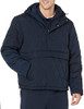 AMAZON ESSENTIALS MENS ANORAK HOODED QUARTER-ZIP PUFFER COAT NAVY SIZE LARGE New