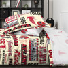 FOCO NFL FALCONS FULL 5 PIECE COMFORTER SET YELLOW RED/ATLANTA FALCONS New