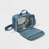 ALL IN MOTION FAUX NEOPRENE LUNCH TOTE - ALL IN MOTION - DUSTY NAVY