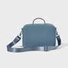 ALL IN MOTION FAUX NEOPRENE LUNCH TOTE - ALL IN MOTION - DUSTY NAVY
