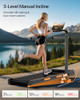 LONTEK 3 IN 1 WALKING PAD TREADMILL 15% INCLINE OLT-X5F TREADMILL - CARBON BLACK