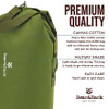 BEAR & BARK MEDIUM TOP LOADER DUFFEL 40" X 25" - GREEN