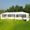 COSTWAY 10'X30' PARTY WEDDING PATIO TENT CANOPY HEAVY DUTY GAZEBO - WHITE