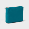 OPEN STORY WATER RESISTANT POUCH TOILETRY KITS AND BAGS LIGHT, TEAL/WHITE STRIPE New