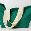 FRASIER STERLING SPORT RAINBOW LOGO TOTE BAG COTTON CANVAS - CREAM/GREEN New