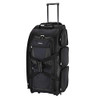 TRAVELERS CLUB XPEDITION 30 INCH MULTI-POCKET UPRIGHT ROLLING DUFFEL BAG - BLACK