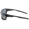 OAKLEY CANTEEN POLISHED BLACK FRAME, BLACK IRIDIUM POLARIZED LENSES, 60-16-122